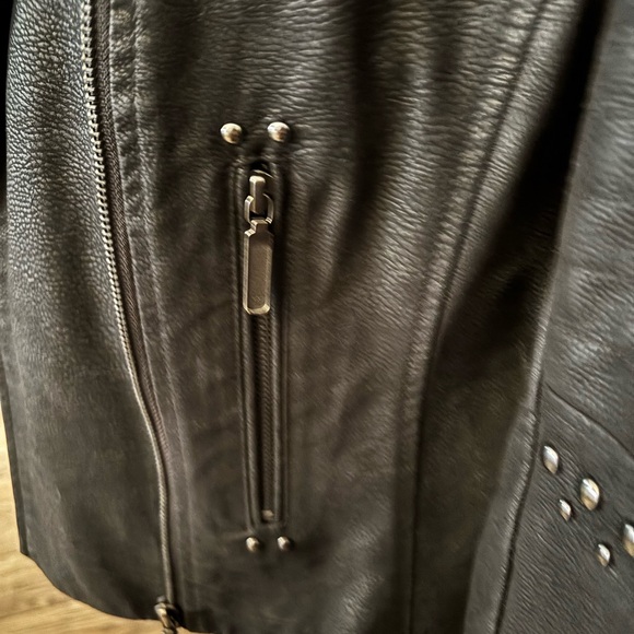 BP Black Studded Leather Jacket - Picture 5 of 8